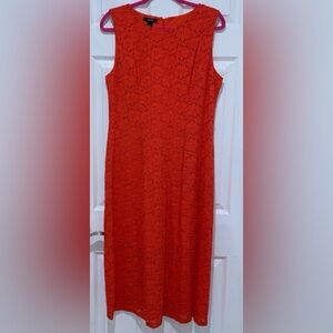 Alfani Vibrant Red Lace Midi Dress